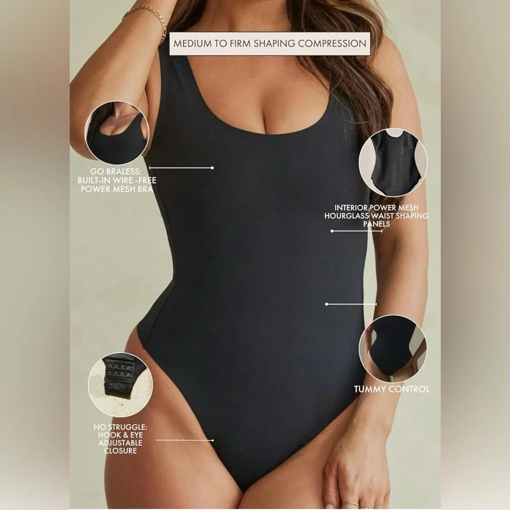 Everyday Sculpting Bodysuit - Black